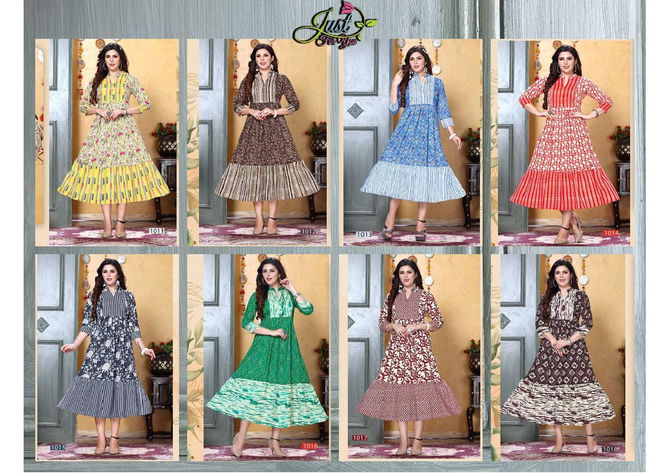 Violily Just For You 1 Jaipuri Style Printed Kurtis Catalog
